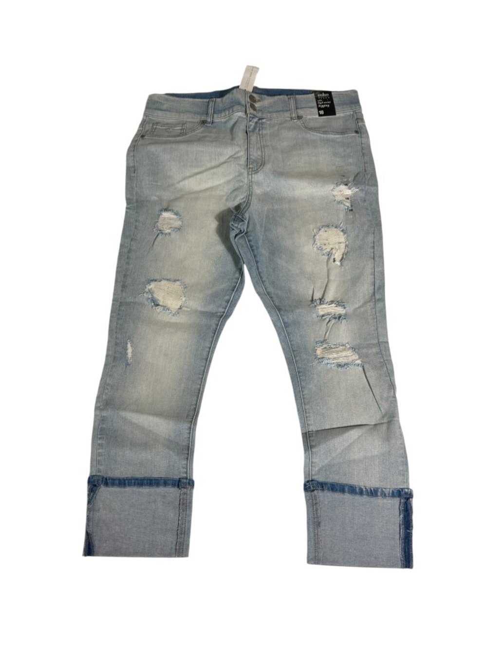 NWT NY&C SoHo Jeans High-Waist Distressed Ankle Legging